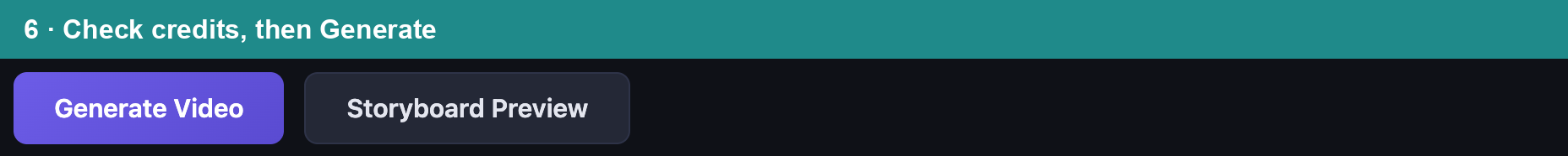 Generate button